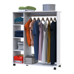 Wardrobe rack D1 White 110x41.6x129.4